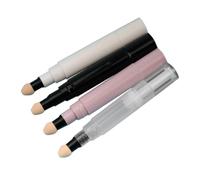 HAMPPLIES Kit de 4 Tubes Vides Rotatifs 5ml pour Blush Liquide et Fond de Teint, Faciles à Utiliser, en Pp et Pc, pour Voyages D'affaires et Trousse de Maquillage