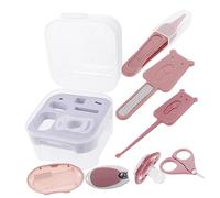 HAMPPLIES Kit de Soin des Ongles pour Bébé, Nails Clipper, Ciseaux à Ongles, Lime et Pince, en Plastique et Métal, Simple à Utiliser, pour Baby Shower