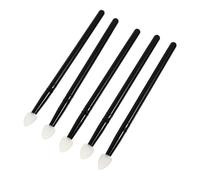 HAMPPLIES Kit Pinceaux Maquillage Yeux En Silicone 5 Pièces Semi-transparent Taille Standard Pour Filles Usage Quotidien Fard à Paupières