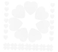 HAMPPLIES Lingettes Dissolvantes pour Vernis à Ongles 200 Pcs Format Cœur Coton Blanc Ultra-absorbant pour Ongles en Gel Acrylique Maison Voyage