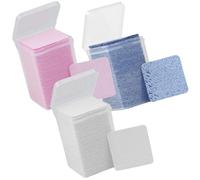 HAMPPLIES Lingettes Nettoyantes Colle Professionnelles 600 Pièces Multi-couleurs Taille Standard Dissolvant Colle Faux Cils pour Femmes Usage Salon et Voyage