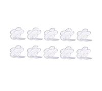 HAMPPLIES Lot De 10 Boîtes De Maquillage 6 Compartiments Petite Taille En Plastique Sûr Boîtes Rechargeables Pour Rouge à Lèvres Fard à Paupières De Voyage Fleurs Prunier