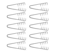 HAMPPLIES Lot de 10 Peignes à Dents Larges Volumisants Gris Peigne à Double Rangée Antistatique pour Donner du Volume et Texturer les Cheveux Outil de Coiffage Professionnel pour Hommes et