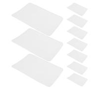 HAMPPLIES Lot de 10 Protections Transparentes pour Semelles de Chaussures Antidérapantes et Résistantes à L'Usure, Autocollants Silencieux 14,8 X 9,8 CM, Coussinets Ajustables pour Talons