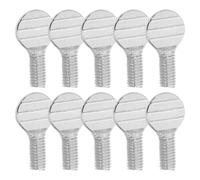 HAMPPLIES Lot de 10 Vis à Brochettes en Acier Inoxydable, 5 Paires Robustes et Universelles, Accessoires pour Barbecue, Friteuse à Air et Four, Fixation Stable pour Rôtissoire et Cuisson