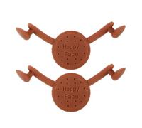 HAMPPLIES Lot de 2 Appareils de Tonification du Visage en Silicone Marron, Dispositif de Renforcement du Sourire Ajustable pour Entraînement Musculaire Facial, Créateur Souriant Soins