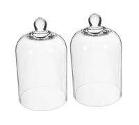 HAMPPLIES Lot De 2 Diffuseurs D'Arômes en Verre Cloches d'anniversaire en Verre Couvercles De s De Mariage Petites Cloches en D'Humidité pour