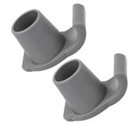 HAMPPLIES Lot de 2 Patins Antidérapants pour Déambulateur, Embouts en Matière Plastique Grise, Accessoires pour Aides la Mobilité, Semelles de Rechange Sécurisées pour Marcheurs,