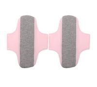 HAMPPLIES Lot de 2 Serviettes Hygiéniques Lavables Post-Partum Ultra-Minces 22X28 CM en Tissu Doux Couleur Rose Pâle Protections Anti-Fuites Réutilisables pour Maternité et Incontinence