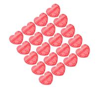 HAMPPLIES Lot de 20 Pochettes Refermables en Plastique Rouge de Cœur Paquet Décoratifs pour Bijoux Pochette de Rangement pour Colliers Boucles D’Oreilles et Bagues Organisateur Pratique