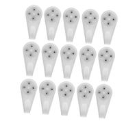 HAMPPLIES Lot de 25 Crochets Invisibles pour Cadres Photo Clous sans Trace Extra Larges B, Fixation Murale Solide en Acier, Adaptés pour Maison, Bureau et Exposition D’œuvres D’art