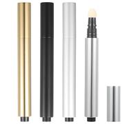 HAMPPLIES Lot de 4 Tubes de Fond de Teint Liquide 3Ml Stylo Applicateur Réutilisables Légers et Compacts Couleurs Assorties pour Maquillage Voyage et Usage Quotidien