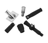 HAMPPLIES Lot de 5 Adaptateurs pour Manche à Balai 1 Pouce, Pièces de Rallonge en Acier Inoxydable et Aluminium, Compatibles Perches Télescopiques 22-25 Mm, Accessoires Multifonction