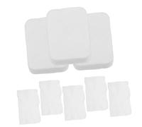 HAMPPLIES Lot de 8 Coussinets en Coton Blanc Motif Perlé Épais, Doux et Efficaces pour Démaquillage et Soins Personnels Quotidiens, pour Artistes Tatoueurs