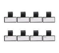 HAMPPLIES Lot de 8 Étiquettes D'identification Réutilisables pour Stéthoscope, Porte-carte Nominatif en Plastique Double Face Clip Solide, Accessoires pour Infirmières, Identification