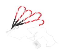 HAMPPLIES Lumières Extérieures de Jardin Forme de Canne de Bonbon Décoratives pour Noël Étanches avec Modes Éclairage de Fête pour Jardin et Cour