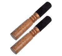 HAMPPLIES Maillet en Bois Massif pour Bol Tibétain 2pcs, Maillet Rythmique Artisanal Offrant un Son Clair et Pur, pour Rituels de Pleine Conscience la Maison