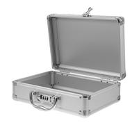 HAMPPLIES Malette Rigide Outil Aluminium avec Serrure à Code Mallette Portable à Poignée Caisse de Rangement Multifonction pour Outils et Accessoires Valise Compacte pour Usage Intérieur et