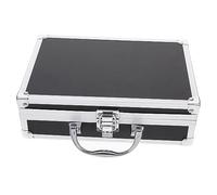 HAMPPLIES Mallette Rigide en Aluminium Noire 23x16x7 Cm pour Outils Et Accessoires, Boîtier Verrouillable Polyvalent, Étui De Transport Compact Bureau, Voyage Et Usage Professionnel