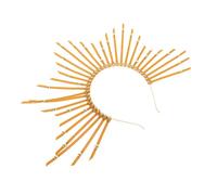 HAMPPLIES Mary Halo Crown Headband Femme Bandeau Déco pour Fête Mariage Accessoire Cheveux Confortable