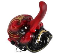 HAMPPLIES Masque Japonais Tengu Traditionnel Ajustable pour Cosplay Adulte Accessoire Animal Mystique pour Fête Halloween et Carnaval Décoration Murale Ancien