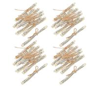 HAMPPLIES Mezouza Biblique Messianique 24 Pièces Rouleau de Bénédiction Juive pour Porte, Parchemin Hébreu Traditionnel, Décoration Extérieure Porche Hanoukka, Support Résistant