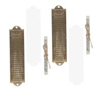 HAMPPLIES Mézouzah Décorative en avec Hébraïque Lot de 2 Sets de Religieux pour Décoration de Maison et Bureau aux Intempéries