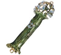 HAMPPLIES Mezuzah Décor Vintage Alliage pour Porte Symbole de Foi Juive Décoration Religieuse Rétro pour Maison et Bureau Délicat et Cadeau Significatif