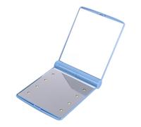 HAMPPLIES Miroir de Maquillage Portable Pliable LED Petit Miroir de Poche Éclairant pour Voyage et Usage Quotidien