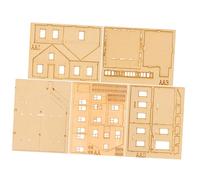 HAMPPLIES Modèle Bois Garçon Fille Bâtiment à Deux Niveaux Asie du Sud-est Apprentissage Culturel Et Créativité Puzzle Éducatif Bois pour Garçon Fille