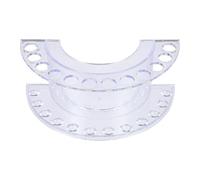 HAMPPLIES Organisateur de Cosmétiques Transparent pour Bureau et Salle de Bain Rangement Pratique pour Pinceaux Eyeliners et Rouges à Lèvres Boîtier de Stockage pour Maquillage Quotidien