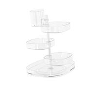 HAMPPLIES Organiseur Maquillage Rotatif Compartiments Multiples Boîte Rangement Cosmétique pour Salle de Bain et Coiffeuse Maison