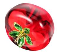 HAMPPLIES Ornement de Fruits Cristal Décoratif pour Table Figurine Créative de Fruits Décoration de Plateau Élégante pour Maison et Bureau