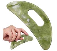 HAMPPLIES Outil Gua Sha Vert Sculptant Visage Massage Manuel Multi-usage pour Yeux Cou et Corps Accessoire Massage Portable et Facile à Tenir