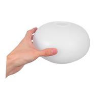 HAMPPLIES Oval Lamp Shade Replacement Plastic Pendant Light Cover Diameter Soft Light Diffuser For Weddings Parties And Home Decor