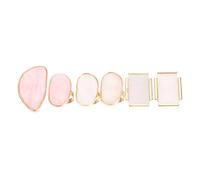HAMPPLIES Palettes de Manucure en Résine Lot de 6 Mini et Formes Variées Bague de Mélange Couleurs pour Nail Art Accessoires Professionnelles et Amateurs Usage Cosmétique