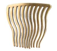 HAMPPLIES Peigne à Cheveux de Mariage Laiton Doré Décoration pour Chignon et Attaches Accessoire Vintage pour Mariée