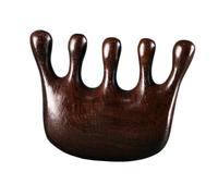 HAMPPLIES Peigne de Massage Chevelu Bois de Santal Naturel Large Dents pour Relaxation et Soulagement Tension Musculaire Portable et Léger Utilisable Tête Cou Dos et Bras