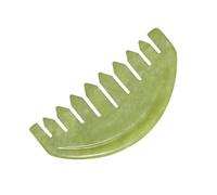 HAMPPLIES Peigne de Massage Jade Solide pour Cuir Chevelu et Corps Soulagement Tensions Musculaires Circulation Sanguine Outil Compact pour Parents