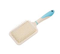 HAMPPLIES Peigne Démêlant Paille de Blé Léger et Résistant Brosse à Cheveux Paddle pour Massage Du Chevelu pour Cheveux Bouclés et Emmêlés Beige Portable