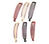 HAMPPLIES Peignes à Cheveux à Clipser Lot De 6 Maintien Anti-glisse De Poisson Accessoires Coiffure Pour Femme Et Présent