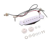 HAMPPLIES Pickup Guitare Acoustique Haute Sensibilité avec Câblage pour Performances Live et Enregistrement Compatible Amplificateurs Reproduction Sonore Fidèle et Basses Améliorées Kit