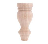 HAMPPLIES Pieds De Table Décoratifs Français en Bois Jambes pour Table Basse Pattes De Meubles en Bois Décoration De Meubles Jambes Khaki