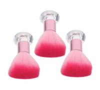 HAMPPLIES Pinceaux à Blush Professionnels 3 Pièces Poils Doux et Base Stable en Plastique, pour Performances sur Scène et Maquillage Voyage