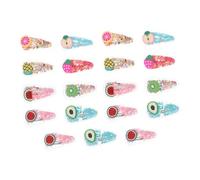 HAMPPLIES Pinces à Cheveux Pour Garçon Et Filles Motif Sables Mouvants Fruits Colorés 19 Pièces Accessoires Coiffure Garçon Et Filles Usage Quotidien