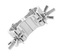 HAMPPLIES Pinces de Serrage Aluminium pour Éclairage de Scène Crochets pour Truss Demi Coupleurs Robusts Montage Facile pour Supports et Lumières Argentés