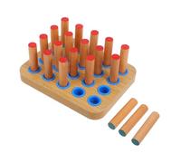 HAMPPLIES Planche Bois pour Rééducation des Doigts avec Chevilles Équipement Multifonction pour Exercices de Réhabilitation Renforcement Préhension et Coordination Œil Main