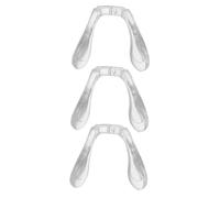 HAMPPLIES Plaquettes Nasales en Silicone de U pour Lunettes D'garçon et Filles 3 Pièces, Embout Nasal Vis 2,3 Mm Transparent, Antidérapantes et Confortables, Usage Scolaire et Activités