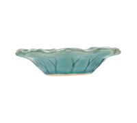 HAMPPLIES Plateau Céramique pour Huiles Essentielles Décoratif et Pratique Bol Daromathérapie Lisse Support de Pot Aromatique Bleu pour Spa et Maison