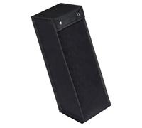 HAMPPLIES Pochette à Couvercle pour Accessoires de Barbecue en Tissu Oxford 600D, Paquet de Rangement Portable pour Brochettes en Bambou, Usage Extérieur et Camping, Noir 16X16X51Cm